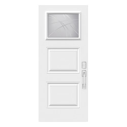 Steel Single Door Sydney (3P) Style - Alys V-Groove (22" x 17")
