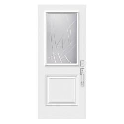 Steel Single Door London (2P) Style - Alys V-Groove (22" x 36")
