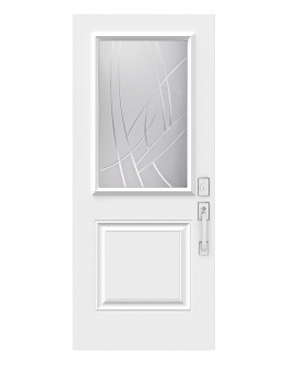 Steel Single Door London (2P) Style - Alys V-Groove (22" x 36")