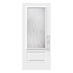 Steel Single Door Orleans (2P) Style - Alys V-Groove (22" x 48")