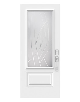 Steel Single Door Orleans (2P) Style - Alys V-Groove (22" x 48")