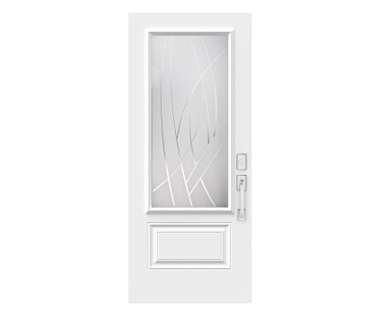 Steel Single Door Orleans (2P) Style - Alys V-Groove (22" x 48")