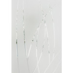 Steel Single Door Flush - Alys V-Groove Glass (22" x 64")