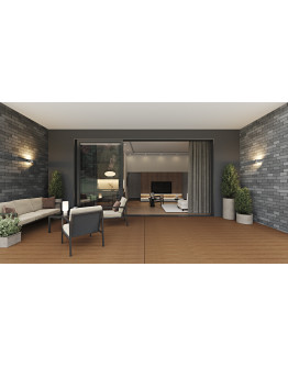 Aria 3 Panels - Vinyl Stacking Sliding Door - ORR or LLO. Available : 144" - 216" in Width and up to 120" in Height