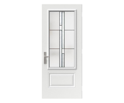 Steel Single Door Orleans (2P) Style - Arima Glass (22" x 48")