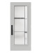 Steel Single Door Flush - Belmont Glass (22" x 64")