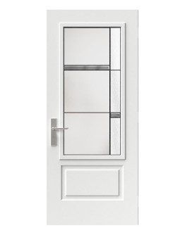 Steel Single Door Orleans (2P) Style - Belmont Glass (22" x 48")