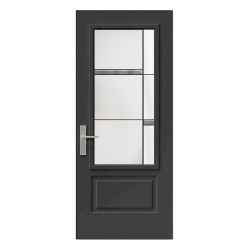 Steel Single Door Orleans (2P) Style - Belmont Glass (22" x 48")
