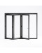 BFRNS-FR-3L (3 panels moving left) - Rail and Stile Bi-Folding Door 
