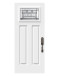 Steel Single Door Victoria Shaker (3P) Style - Cachet Glass (22" x 14-7/16")