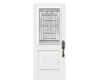 Steel Single Door London (2P) Style - Cachet Glass (22" x 36")