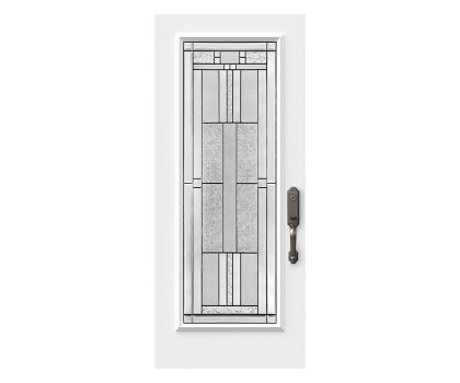 Steel Single Door Flush - Cachet Glass (22" x 64")