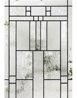 Steel Single Door Flush - Cachet Glass (22" x 64")