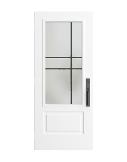 Steel Single Door Orleans (2P) Style - Equation Glass (22" x 48")