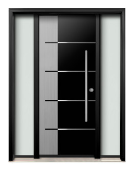 AR28 Single Entry Door with two sidelites