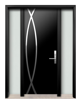 AV-12 Single Entry Door with Two Sidelites