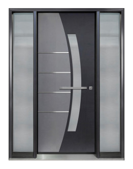 DI-01 Single Entry Door with Two Sidelites