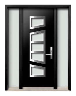 DI-09 Single Entry Door with Two Sidelites