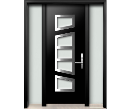 DI-09 Single Entry Door with Two Sidelites