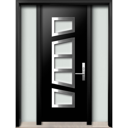 DI-09 Single Entry Door with Two Sidelites