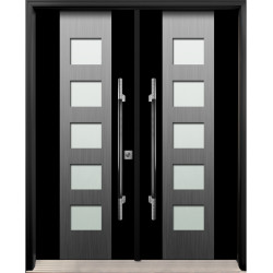 AV-17 Double Entry Door (with Sandblasted Door Glass)