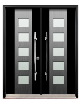 AV-17 Double Entry Door (with Sandblasted Door Glass)