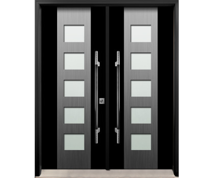 AV-17 Double Entry Door (with Sandblasted Door Glass)