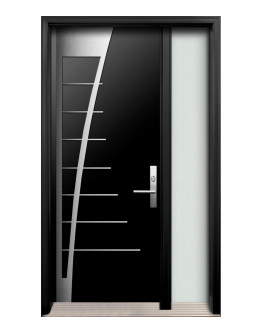 AV-07 Single Entry Door with One Sidelite Right