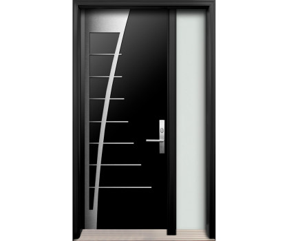 AV-07 Single Entry Door with One Sidelite Right