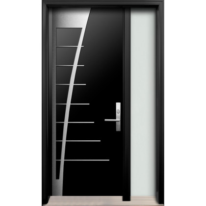 AV-07 Single Entry Door with One Sidelite Right