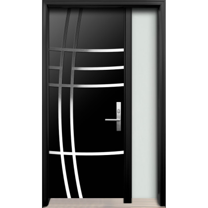 AV-08 Single Entry Door with One Sidelite Right