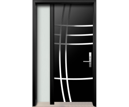 AV-08 Single Entry Door with One Sidelite Left