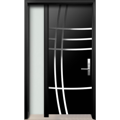 AV-08 Single Entry Door with One Sidelite Left