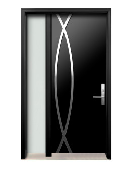 AV-12 Single Entry Door with One Sidelite Left