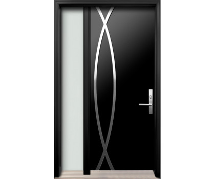 AV-12 Single Entry Door with One Sidelite Left