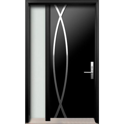 AV-12 Single Entry Door with One Sidelite Left
