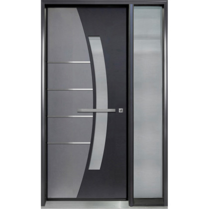 DI-01 Single Entry Door with One Sidelite Right