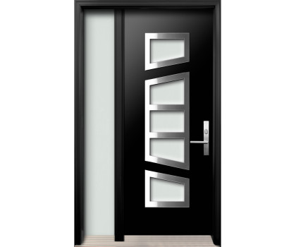 DI-09 Single Entry Door with One Sidelite Left
