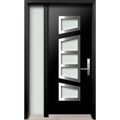 DI-09 Single Entry Door with One Sidelite Left
