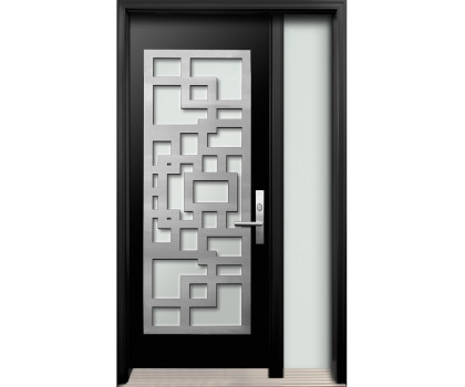 DI-10 Single Entry Door with One Sidelite Right