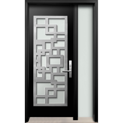 DI-10 Single Entry Door with One Sidelite Right