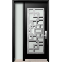 DI-10 Single Entry Door with One Sidelite Left