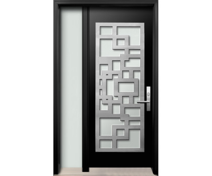 DI-10 Single Entry Door with One Sidelite Left