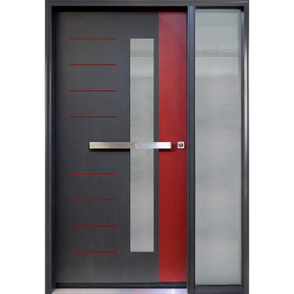 DI-21 Single Entry Door with One Sidelite Right