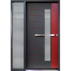 DI-21 Single Entry Door with One Sidelite Left