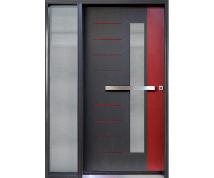 DI-21 Single Entry Door with One Sidelite Left