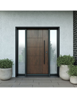 FR20 - Single Entry Door with two Sidelites 