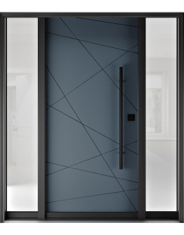 AR25 - Single Entry Door with Two Sidelites 