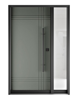 FR20 New 10 - Single Entry Door with Sidelite Right 