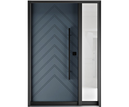 FR20 New 5 - Single Entry Door with Sidelite Right 